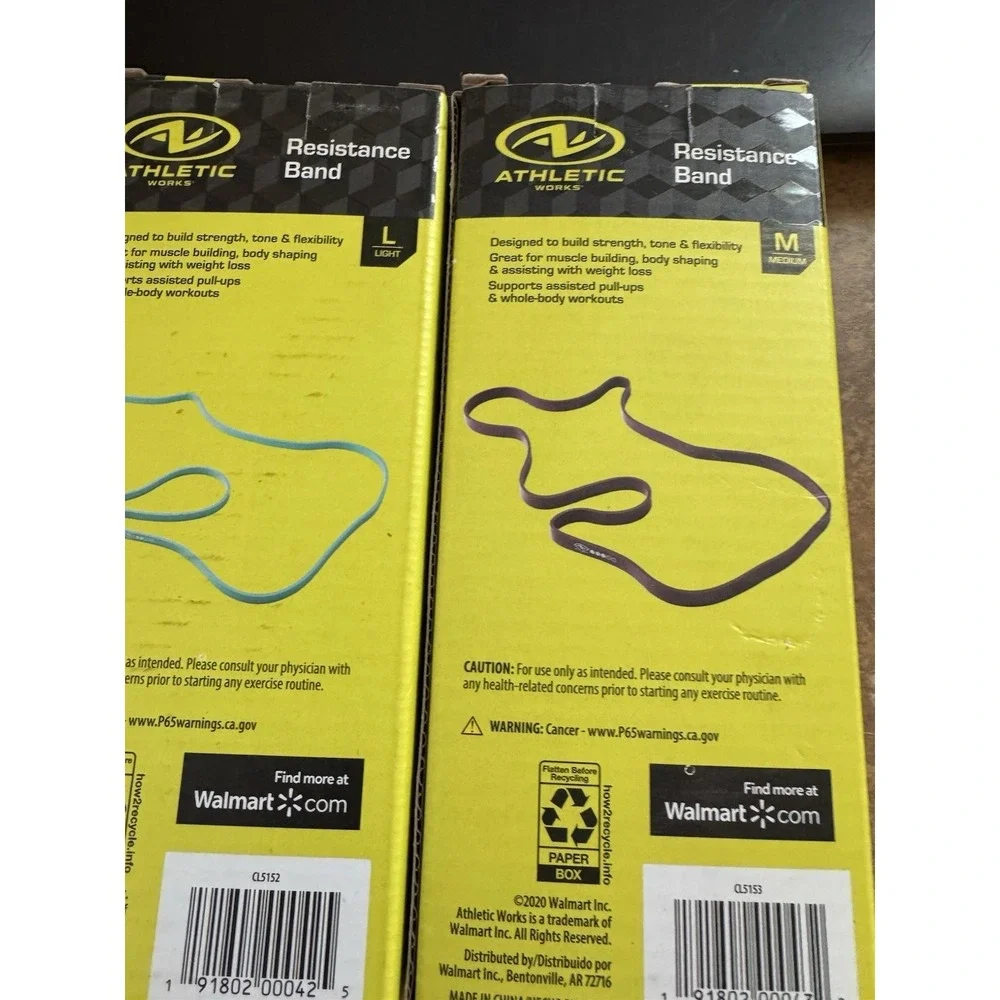 Resistance Bands Light And Medium. Fitness Training Gear